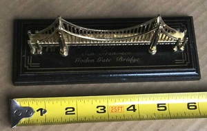 Vintage San Francisco Golden Gate Bridge Metal Miniature Building Souvenir - Picture 1 of 4