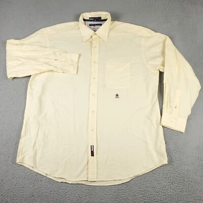 Camisa Tommy Hilfiger Para Hombre 17 Marfil Vestido Abotonado Manga Larga * Foto 1 de 4