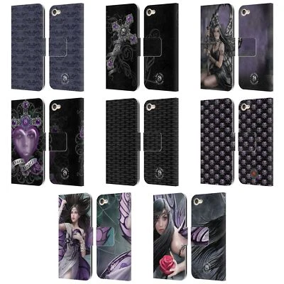 ANNE STOKES DARK HEARTS LEATHER BOOK WALLET CASE COVER FOR APPLE iPOD TOUCH MP3 - Image 1 of 4