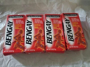 Bengay Ultra Strength Topical Analgesic Cream 2oz. x(4boxes) FACTORY SEALED 9/24 - Picture 1 of 4