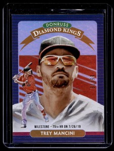 2020 Donruss Milestone Stat Line Trey Mancini 15/75 Baltimore Orioles #17