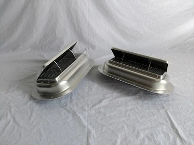 Trailer Roof Vent 1 Pair Aluminum High Profile Popup Air Flow & Gasket - Image 1 of 4