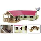 1-24 Scale Horse Stable with 4 Boxes Storage & Wash Box