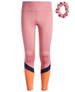 ID IDEOLOGY Big Girl Spliced Colorblock Legging w/ Scrunchie Wild Rose PICK SIZE - Picture 1 of 2