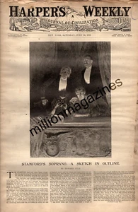 1893 Harpers Weekly June 24 - Swordfishing; Mystic Shrine nobles; Baseball - Picture 1 of 1