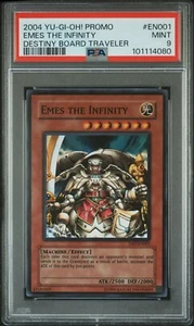 Yugioh Emes the Infinity DBT-EN001 Super Rare Destiny Board Traveler PSA 9 MINT - Picture 1 of 2