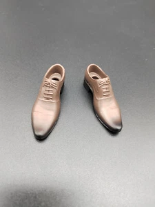 Zapatos masculinos a escala 1/6 modelo marrón para figura masculina de 12 - Imagen 1 de 2