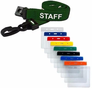 STAFF Schlüsselband Umhängeband grün & klein flexibel Geldbörse Ausweis Pass Halter - Bild 1 von 1