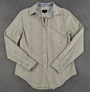 Paul Smith 'Black' Womens Multi Striped Long Sleeved Shirt Made In Italy 44 UK12 - Picture 1 of 12