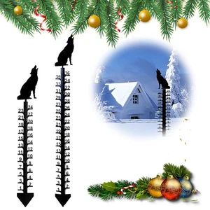 Snow Gauge Outdoor, Art Snow Measuring Gauge, Winter Snow Measuring Stick H2Q6 - Picture 1 of 13