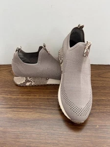 Baretraps shoes Size 8 Posture Pringer slip on 1" wedge heel gray with trim - Picture 1 of 8