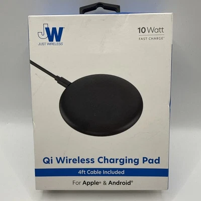 Just Wireless 10 Watt Qi Wireless Charging Pad For Apple & Android - New In Box - Image 1 of 3