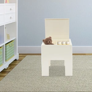 Multi-functional Decor End Table Small Side Stool for Bedroom Dorm & Small Space - Picture 1 of 18