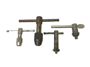 Mixed Vintage Lot Used Power Tool Drill Chucks Chuck Teeth Cranks Jacobs 3 Parts - Picture 1 of 12