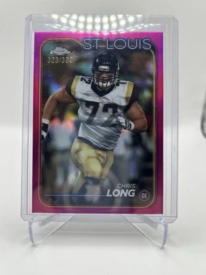2024 Topps cromo - Chris Long #103 refractor rosa/399 Foto 1 de 2