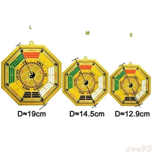 Chinese Fengshui Bagua 5 Emperor Tai Chi The 8 Hexagrams Auspicious Crafts - Picture 1 of 9