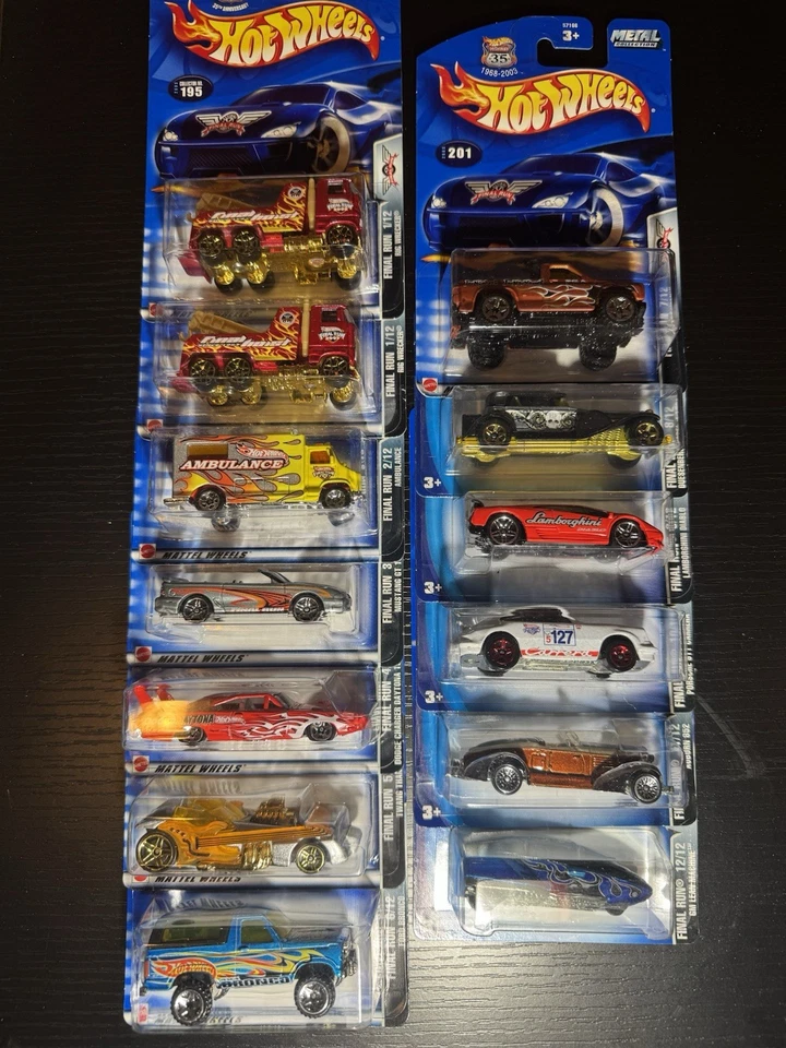 2003 Hot Wheels Final Run Series Complete Set 1-12 With 1 Variation 13 Cars - Image 1 of 4