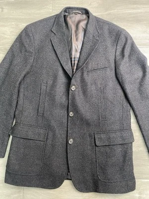 Casaco esportivo de viagem marrom masculino Kroon Nash bolsos de mistura de lã tamanho 44L - Imagem 1 de 4