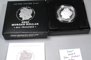 Proof 2023-s Silver MORGAN Dollar San Francisco OGP/COA. #5 - Picture 1 of 7