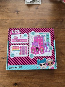 LOL Surprise Large Art Set - Ruler, pencil, sharpner, eraser, stickers New - Picture 1 of 8