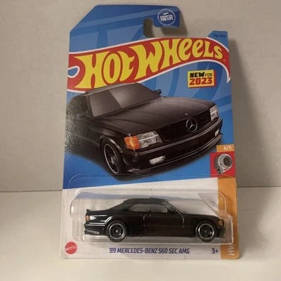 Mercedes-Benz 560 SEC AMG 2023 Hot Wheels 89 nuevo HW Turbo - 4/5 - negro Foto 1 de 4