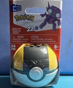 Mega Construx Pokemon Sableye Tenefix Series 22 HWR71 Ultra Ball **New in Box** - Picture 1 of 1