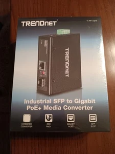 TRENDnet TI-F11SFP Hardened Industrial 100/1000 Base-T to SFP Media Converter - Picture 1 of 2