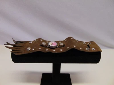 Vintage Disney Alice in Wonderland Mechanical Wristwatch with hippy leather wrap - Image 1 of 4