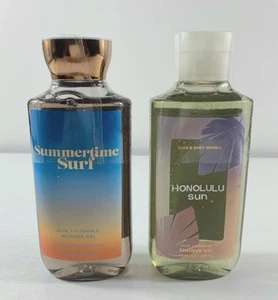 Bath & Body Works SUMMERTIME SURF & HONOLULU SUN Shower Gel 10 oz fl /295 ml - Picture 1 of 2