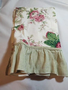 Waverly Spring Romance Valance Floral Gingham 64” x 15”  - Picture 1 of 3