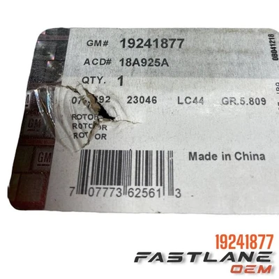 1999-2008 CHEVROLET EXPRESS 1500 FRONT DISC BRAKE ROTOR NEW OEM 19241877 - Image 1 of 4