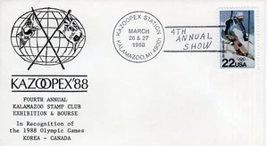 KAZOOPEX '88 STATION, KALAMAZOO, MI, 1988 FDC17371 - Bild 1 von 1