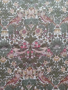 Remnant STRAWBERRY THIEF SPRING B Liberty of London Tana Lawn cotton 67 x 17 cm - Picture 1 of 3