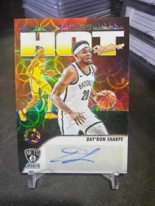 2023-24 Panini Hoops Premium Stock Day'Ron Sharpe Hot Signatures HS-DA Green 6/8 - Picture 1 of 2