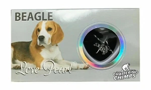 Beagle Love Wish Pearl Pendant with 16" Stainless Steel Necklace - Picture 1 of 5