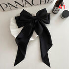 Bow Ribbon Hairpin Headwear Simple Elegant Satin Spring Clip Fixed Hair Clip  DR
