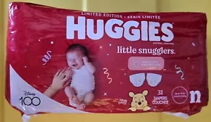 Limited Edition Huggies Little Snugglers Newborn Diapers Up To 10 lbs 31 Count - Picture 1 of 1