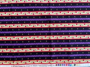 2 Yds FLORAL STRIPE Stoff, Jim Shore zum Quilten Schätze - Bild 1 von 2