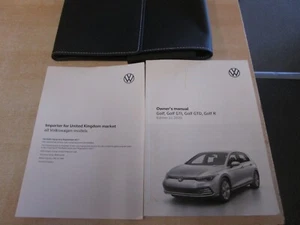 GENUINE VOLKSWAGEN GOLF | GTD | GTI R 2020-2025 OWNERS MANUAL HANDBOOK NAVI .. - Picture 1 of 1