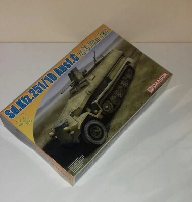 GERMAN SDKFZ 251 AUSF C MIT 3,7CM PAK KIT 1/72 DRAGON 7314 - Immagine 1 di 2