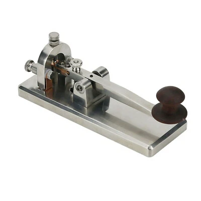 Telegraph Key Morse Key CW Key Ham Radio Key For Morse Code Practices DIY Uses - Image 1 of 4