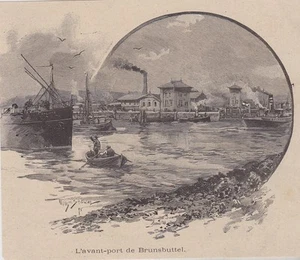 1895 -- DEUTSCHLAND L VOR BRAUNSBUTTEL HAFEN 3J053 - Bild 1 von 1