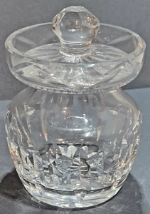 Waterford Crystal Honey Jar w/Lid, Iveagh Pattern, Made in Ireland, **Beautiful* - Picture 1 of 6