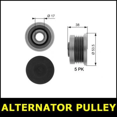 Alternator Pulley Fits Volvo S40 V40 Opt1/2 NO AC I 1.9 D4192T3 D4192T4 2807PAO - Image 1 of 3