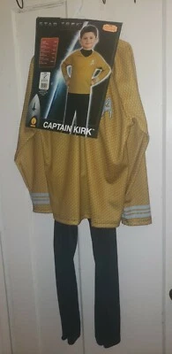 Captain Kirk Star Trek Costume Cosplay NWT Halloween Costume NWT Boy's 12/14 L - Image 1 of 2