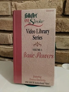Donna Dewberry FolkArt One Stroke Painting Vol 1 “Basic Flowers” VHS New Sealed - Picture 1 of 3