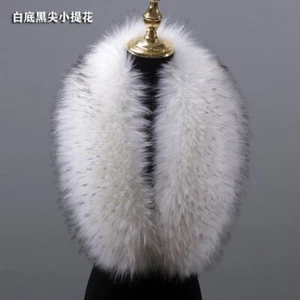 Women Real Fox Fur Collar Winter Neck Warm Natural Fox Fur Scarf Luxury Scarves - Picture 1 of 39