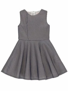 Deux Par Deux NWT Girls Blue Party Dress Navy Mesh Overlay Sizes 7, 8 - Picture 1 of 3