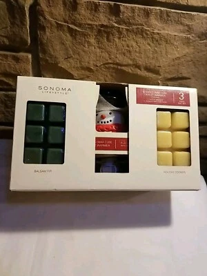 Sonoma Goods For Life Cubo de Cera Perfumado Calentador Enchufe Muñeco de Nieve Velas de Navidad Foto 1 de 4