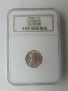 1941 1c Wheat Ms66rd Ngc - Picture 1 of 2
